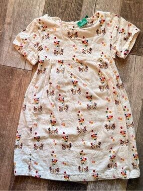 Little Green Radicals Rainbow Balloon Easy Peasy Summer Dress 6/7 organic cotton
